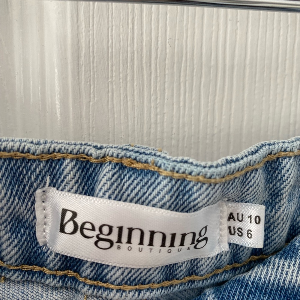 beginning boutique pearl crossover jeans - Picture 2 of 3